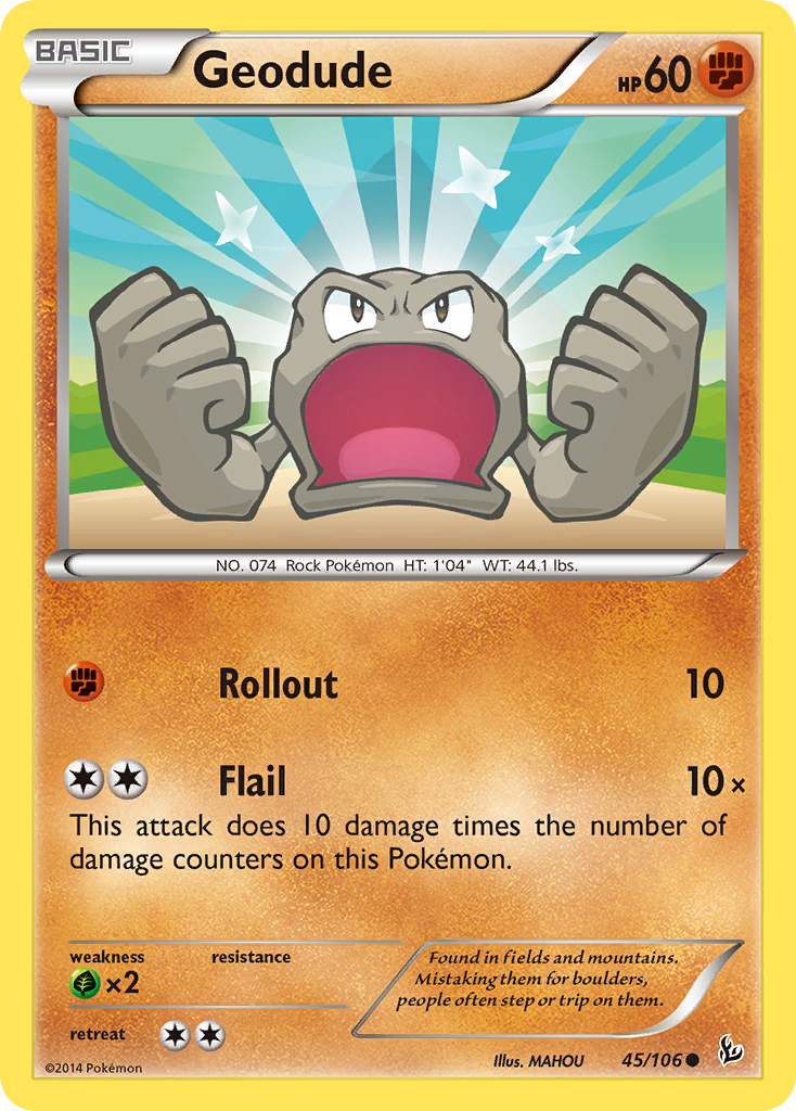 Flashfire Geodude #45/106