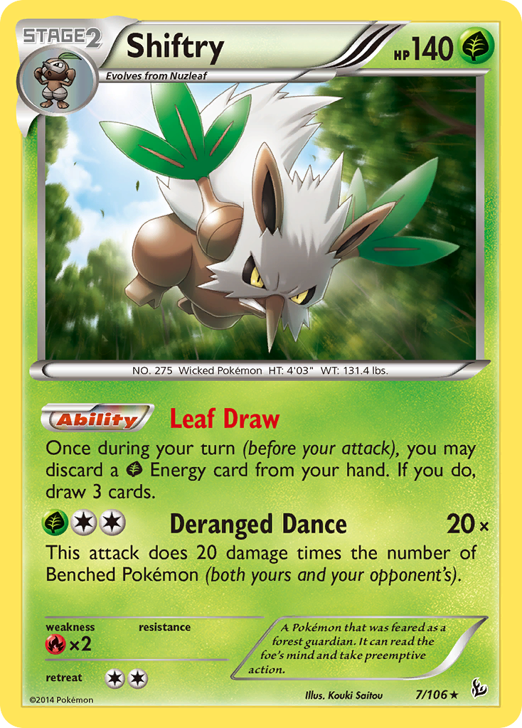 Flashfire Holo Shiftry #7/106