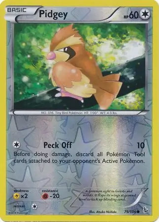 Flashfire Pidgey #75/106 reverse holo