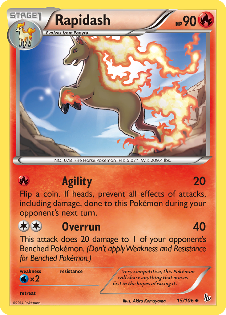 Flashfire Rapidash #15/106
