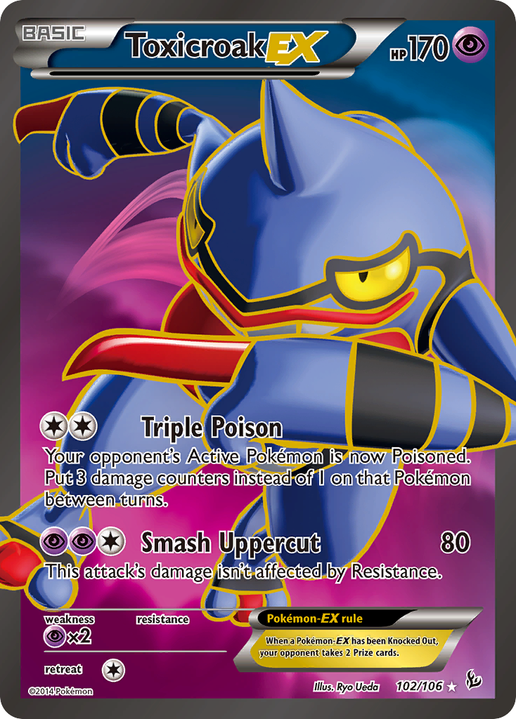 Flashfire Toxicroak EX #102/106