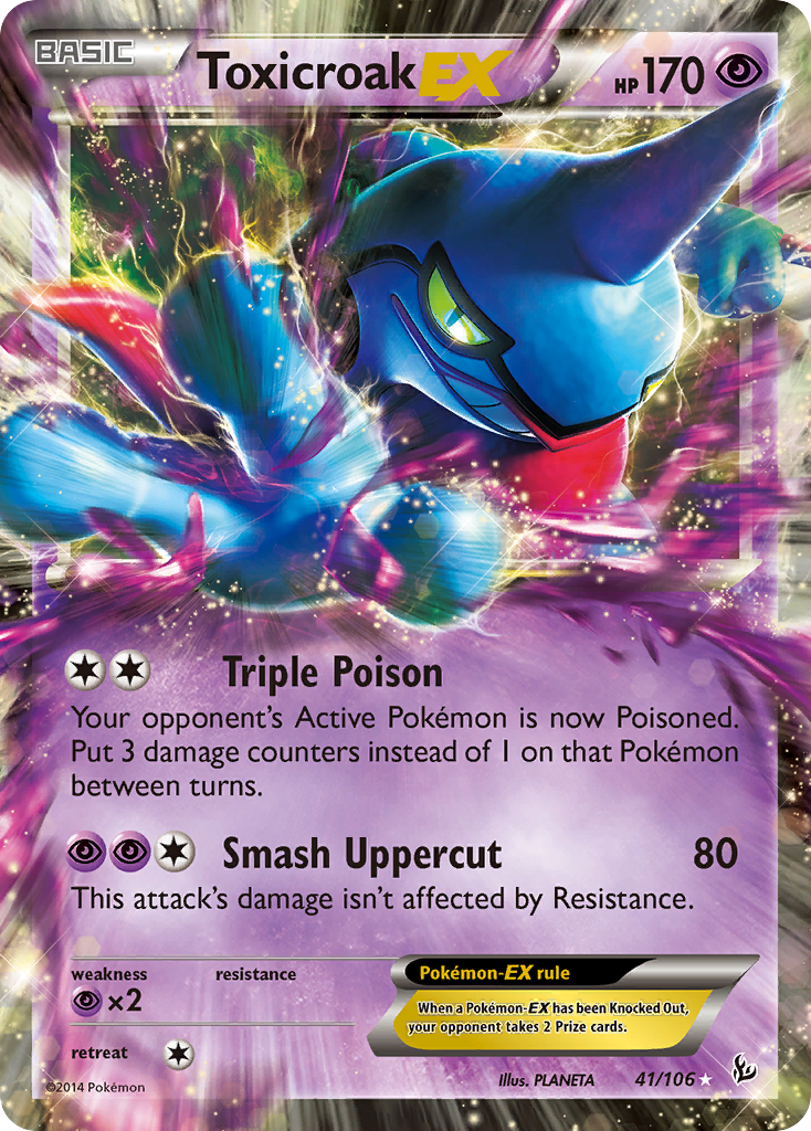 Flashfire Toxicroak EX #41/106