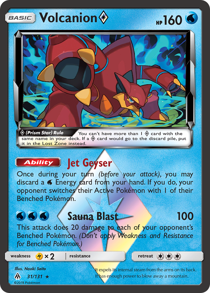 Forbidden Light Volcanion Prism Star #31/131