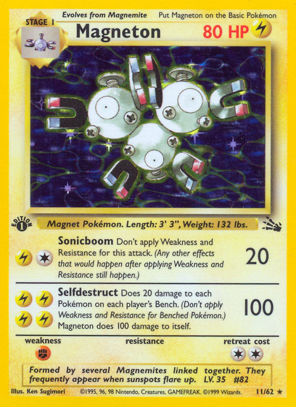 Fossil set Holo Magneton #11/62 first edition