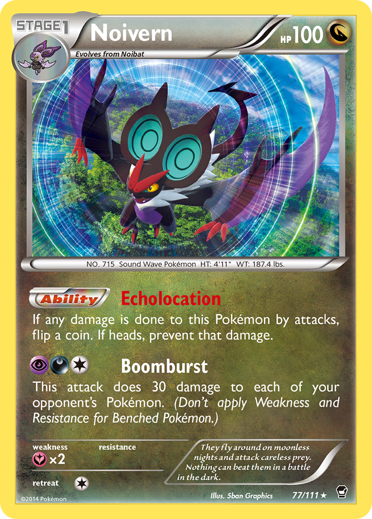 Furious Fists Holo Noivern #77/111