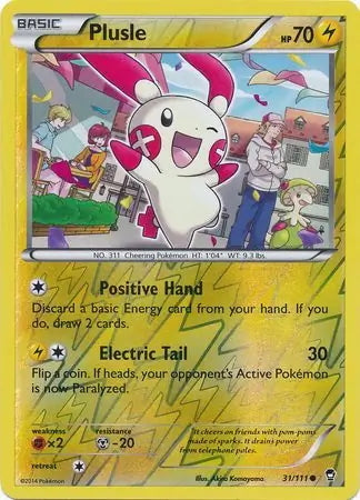 Furious Fists Plusle #31/111 reverse holo