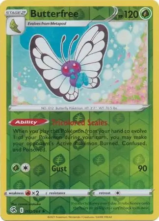 Fusion Strike Butterfree #3/264 reverse holo