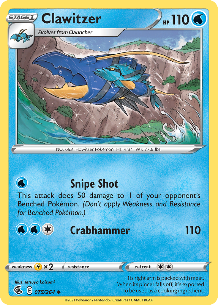 Fusion Strike Clawitzer #75/264
