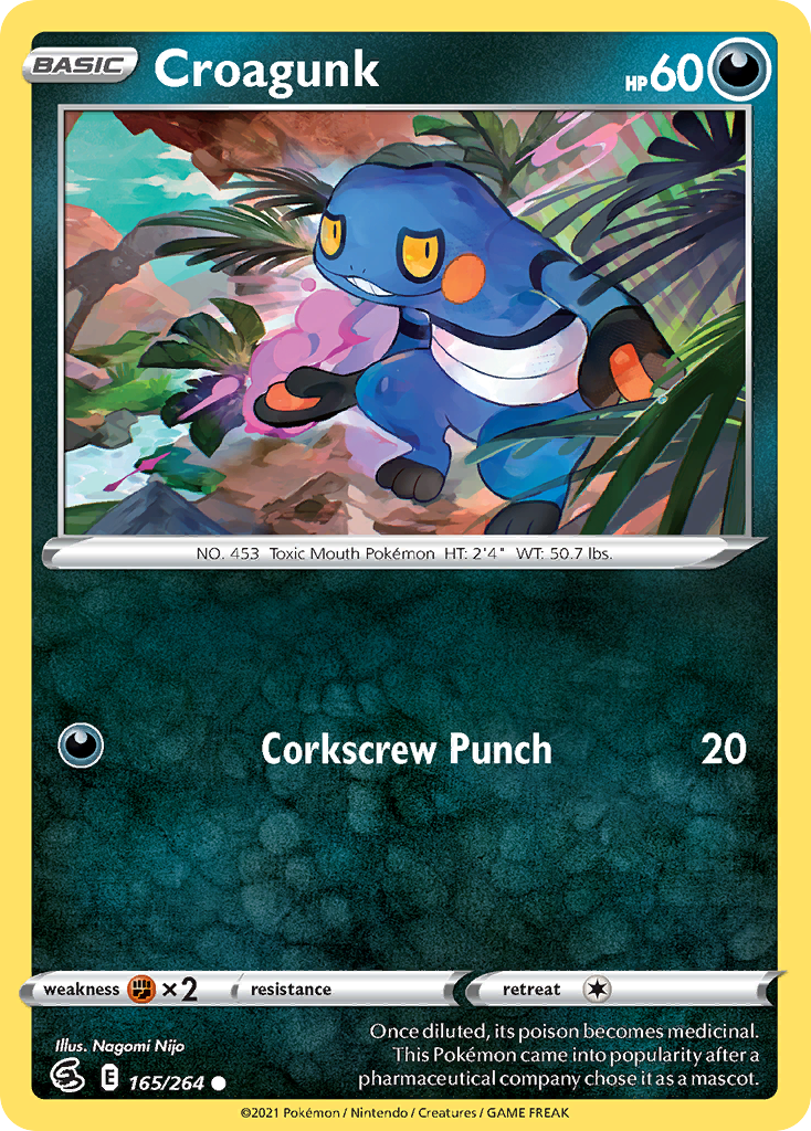 Fusion Strike Croagunk #165/264
