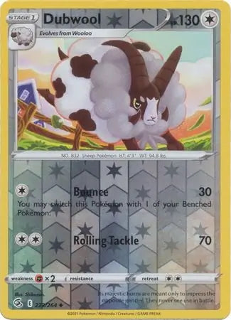 Fusion Strike Dubwool #223/264 reverse holo