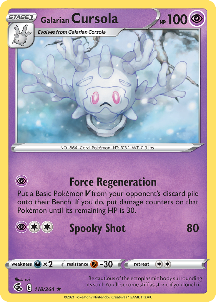 Fusion Strike Galarian Cursola #118/264