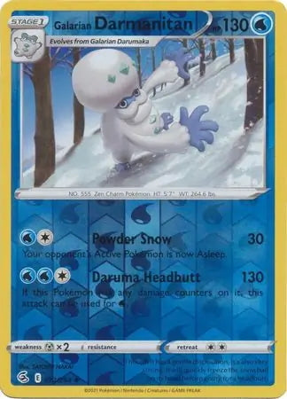 Fusion Strike Galarian Darmanitan #72/264 reverse holo