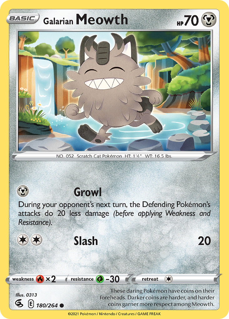 Fusion Strike Galarian Meowth #180/264