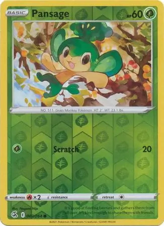 Fusion Strike Pansage #7/264 reverse holo