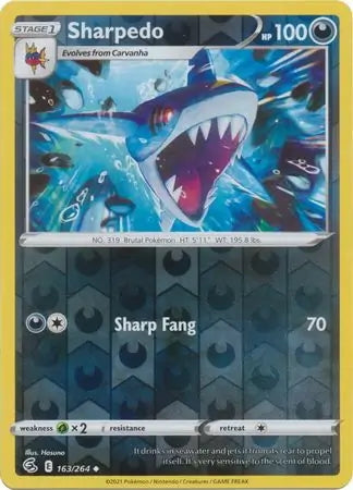 Fusion Strike Sharpedo #163/264 reverse holo