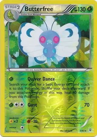 Generations Butterfree #5/83 reverse holo