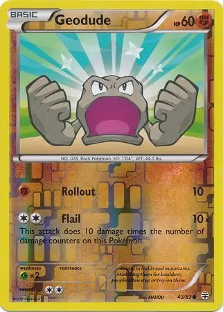 Generations Geodude #43/83 reverse holo