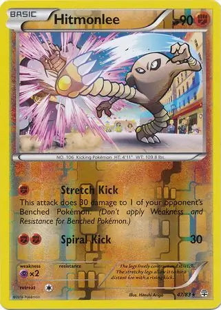 Generations Hitmonlee #47/83 reverse holo
