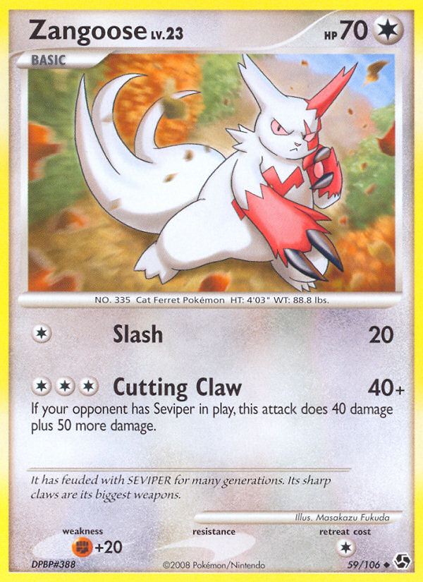 Great Encounters Zangoose #59/106