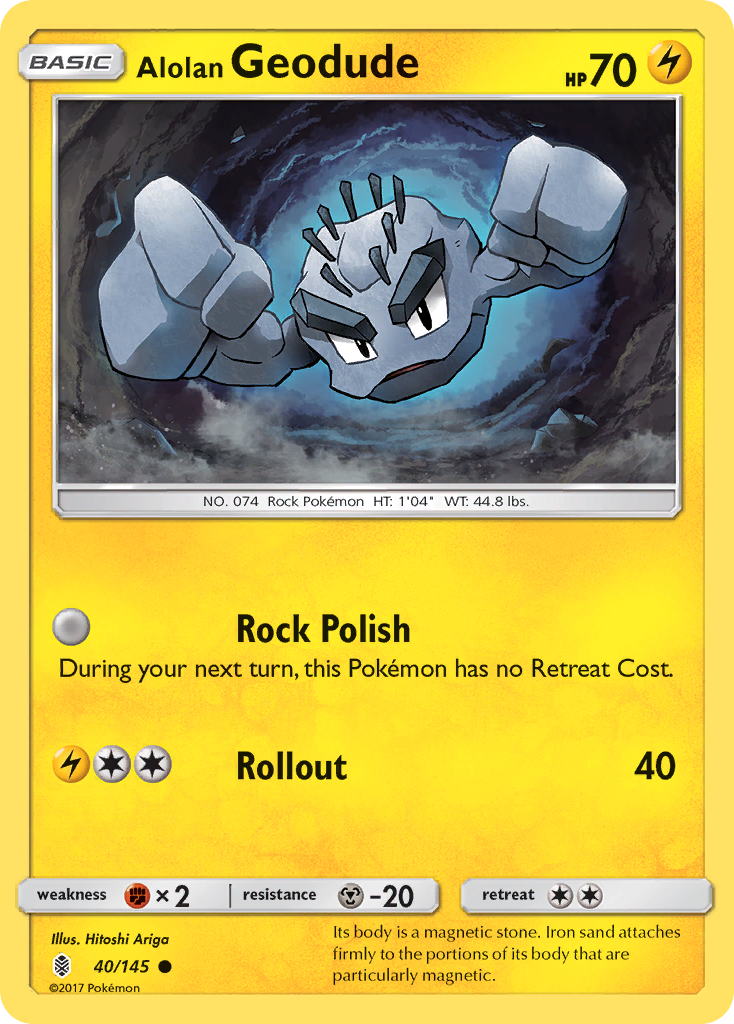 Guardians Rising Alolan Geodude #40/145