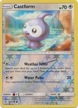 Guardians Rising Castform #105/145 reverse holo