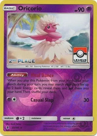 Guardians Rising Oricorio #55 Second Place League Promo