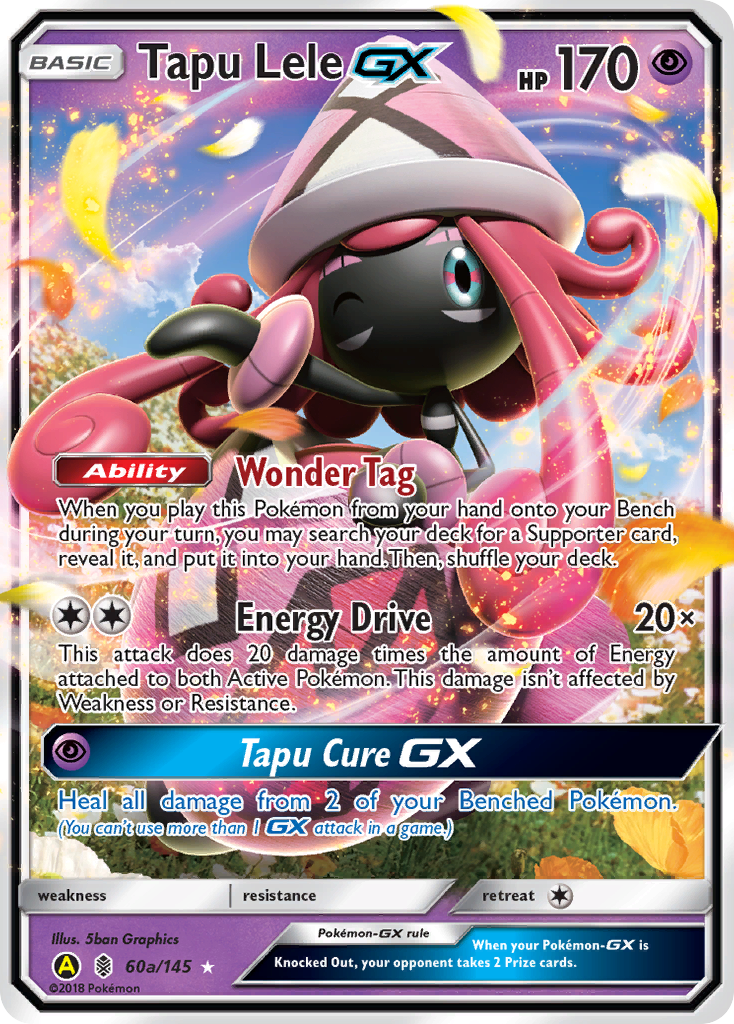 Guardians Rising Tapu Lele GX #60a/145 Alternate Art
