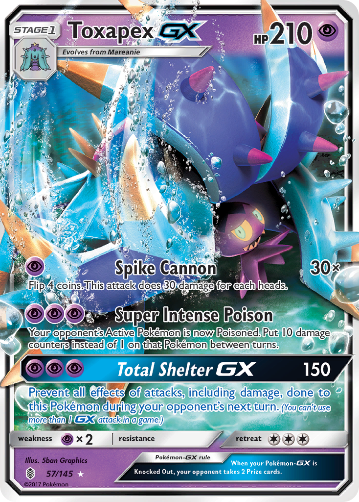 Guardians Rising Toxapex GX #57/145