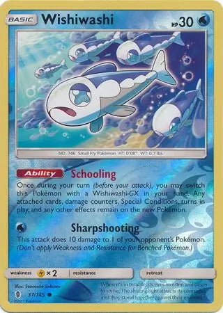 Guardians Rising Wishiwashi #37/145 reverse holo