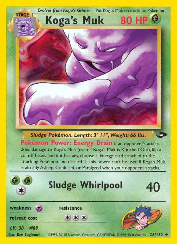 Gym Challenge Koga's Muk #26/132 unlimited