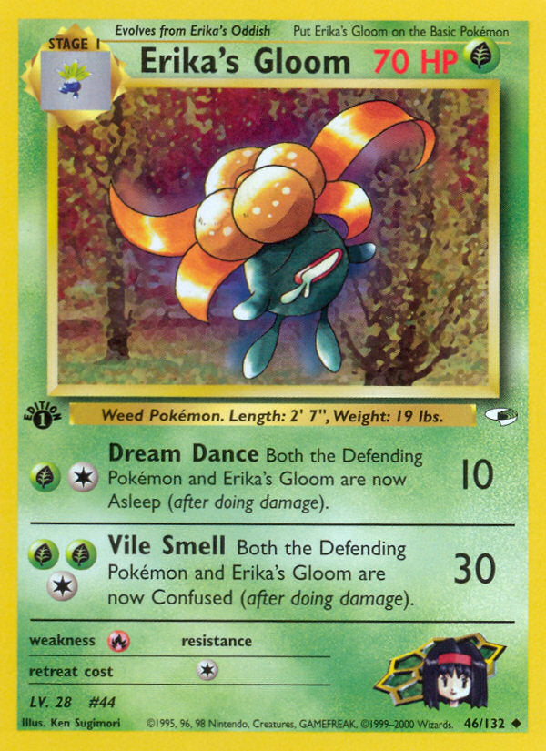 Gym Heroes Erika's Gloom #46/132 first edition