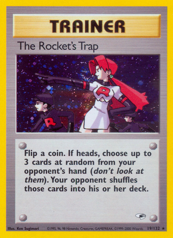 Gym Heroes Holo The Rocket's Trap #19/132 unlimited