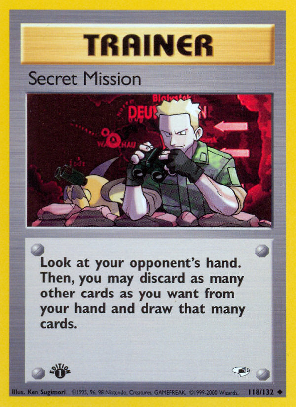 Gym Heroes Secret Mission #118/132 first edition