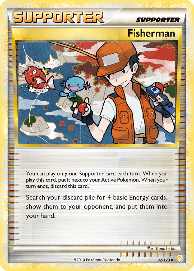 HeartGold SoulSilver Fisherman #92/123