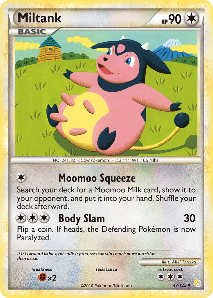 HeartGold SoulSilver Miltank #47/123