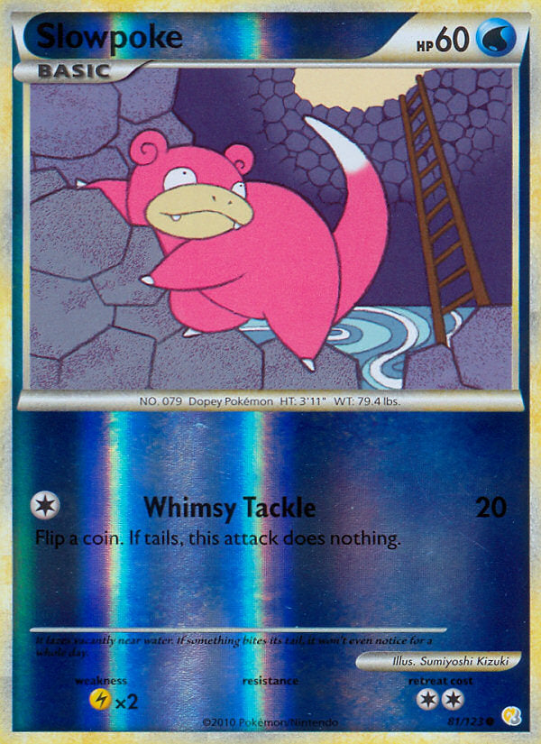HeartGold SoulSilver Slowpoke #81/123 reverse holo
