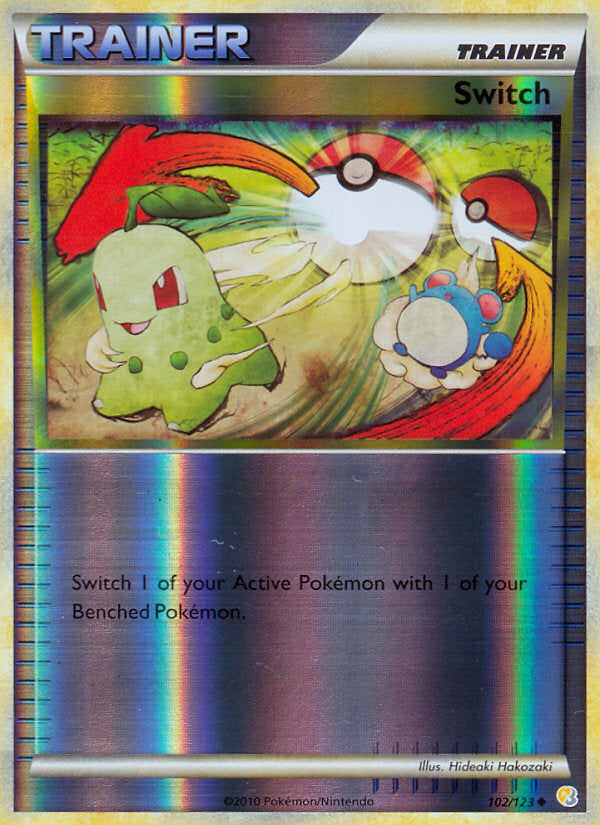 HeartGold SoulSilver Switch #102/123 reverse holo