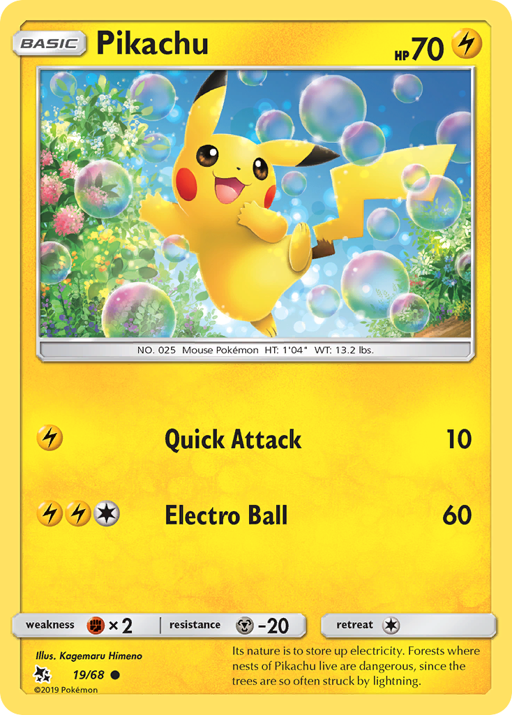 Hidden Fates Pikachu #19/68