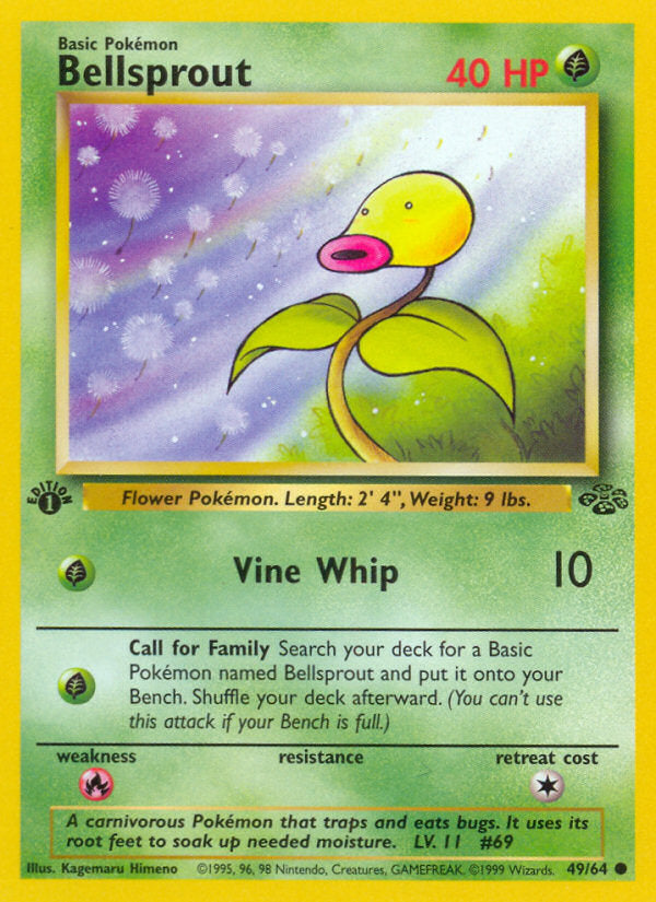 Jungle set Bellsprout #49/64 first edition