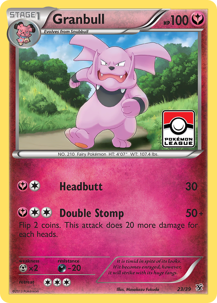 Kalos Starter Set Granbull #23 league promo