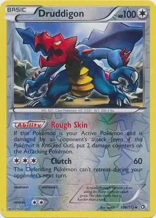 Legendary Treasures Druddigon #106/113 reverse holo