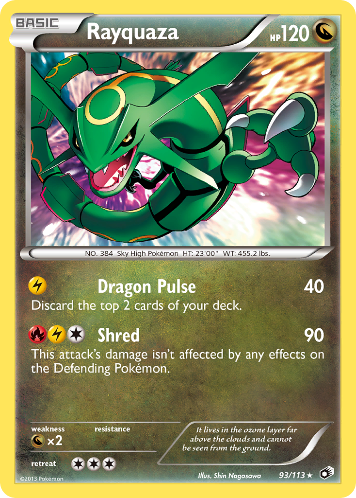 Legendary Treasures Holo Rayquaza #93/113