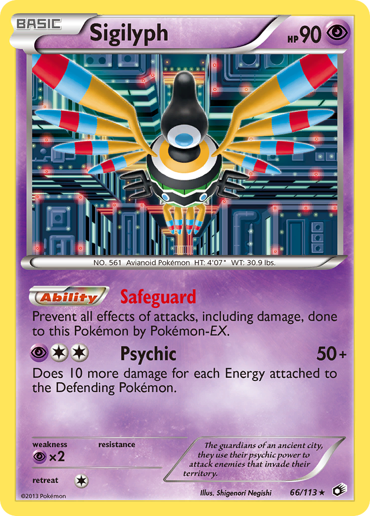 Legendary Treasures Holo Sigilyph #66/113