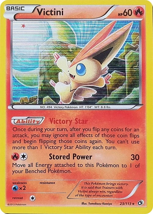 Legendary Treasures Holo Victini #23/113