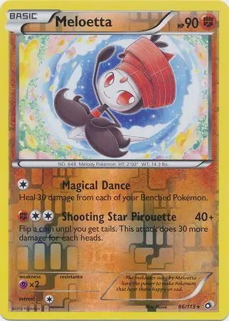 Legendary Treasures Meloetta #86/113 reverse holo