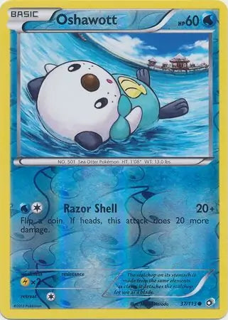 Legendary Treasures Oshawott #37/113 reverse holo