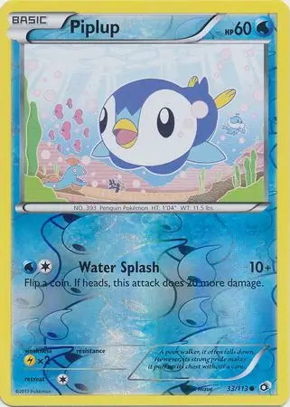 Legendary Treasures Piplup #33/113 reverse holo