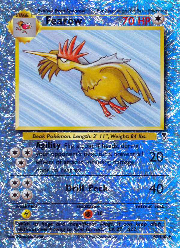 Legendary collection Fearow #42/110 reverse holo