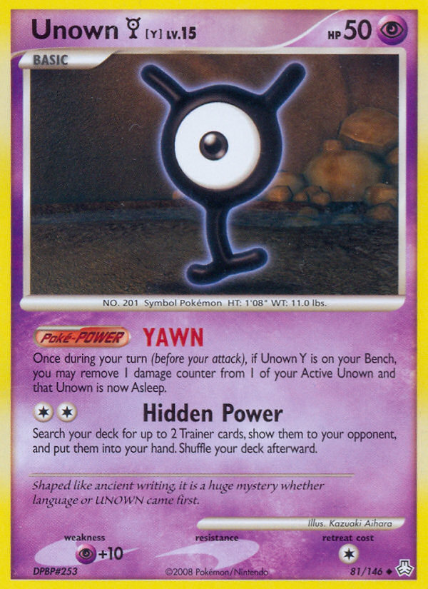 Legends Awakened Unown Y #81/146