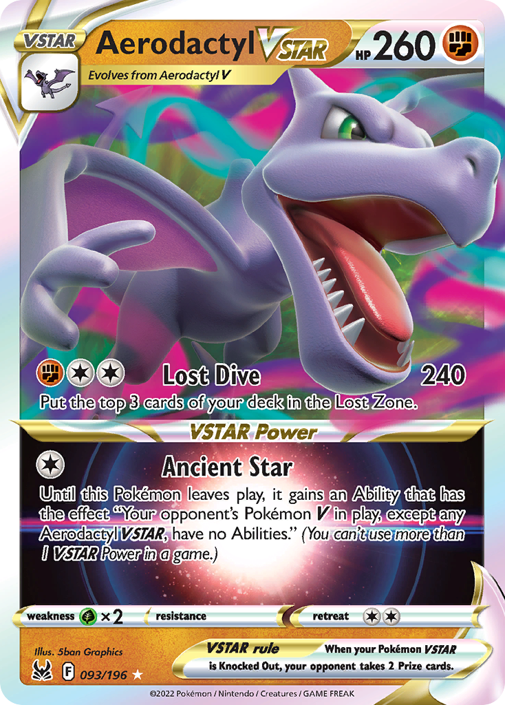 Lost Origin Aerodactyl VSTAR #93/196